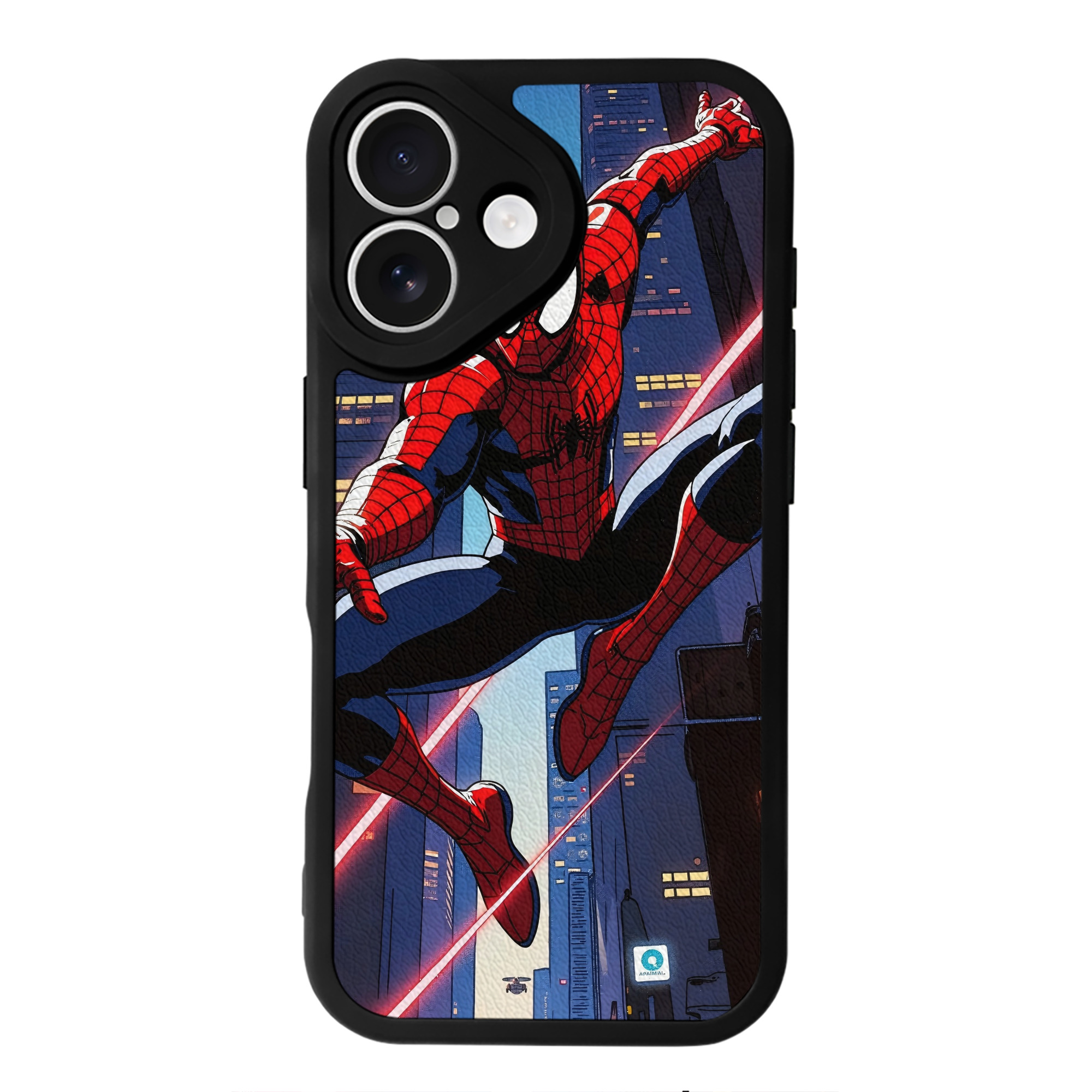 Spider Man スパイダーマン 【iPhone 16シリーズ対応】シリコンスマホケース（レザー調） 材質：シリコン
